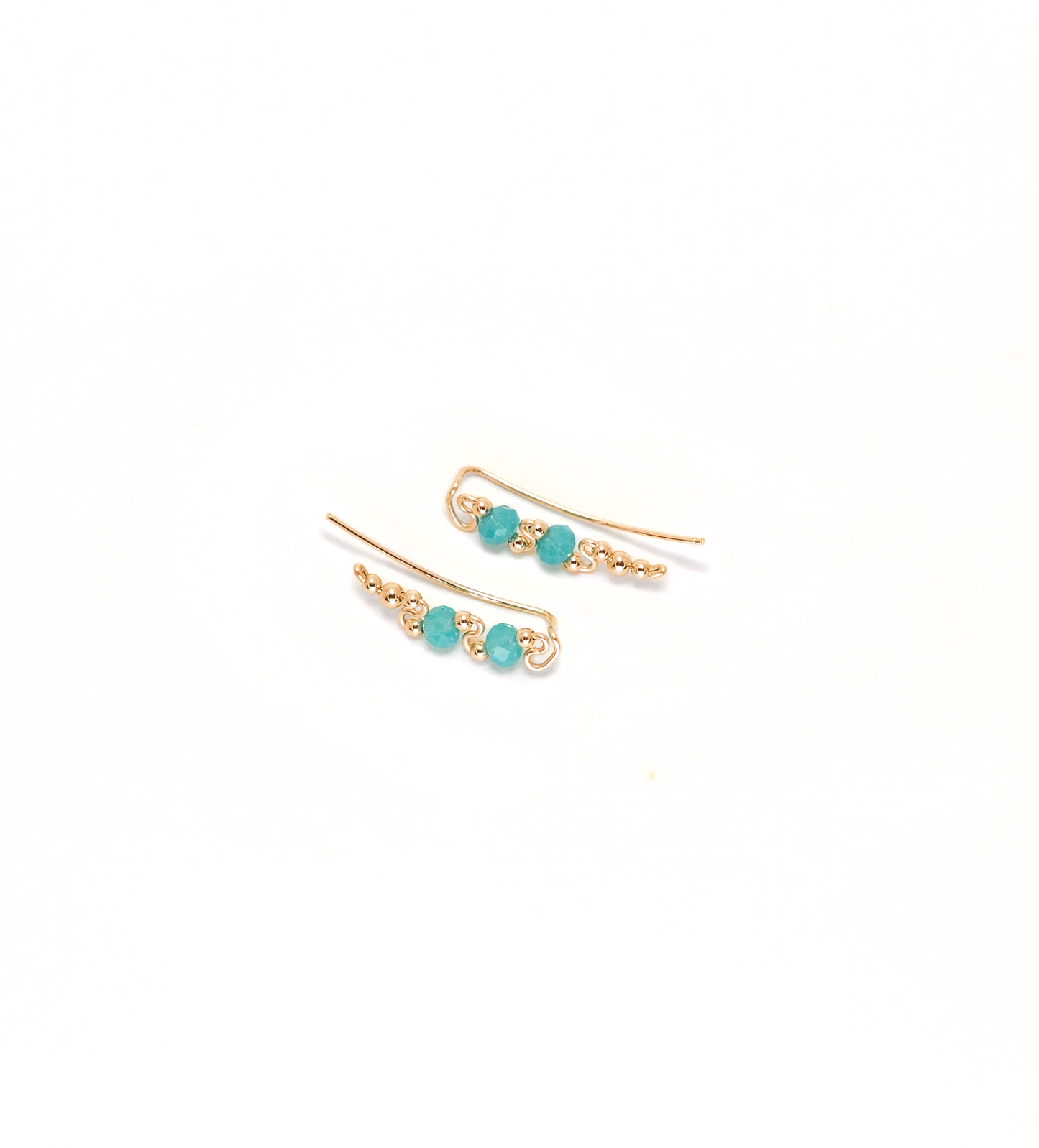 Vanessa in Aquamarine Crystals